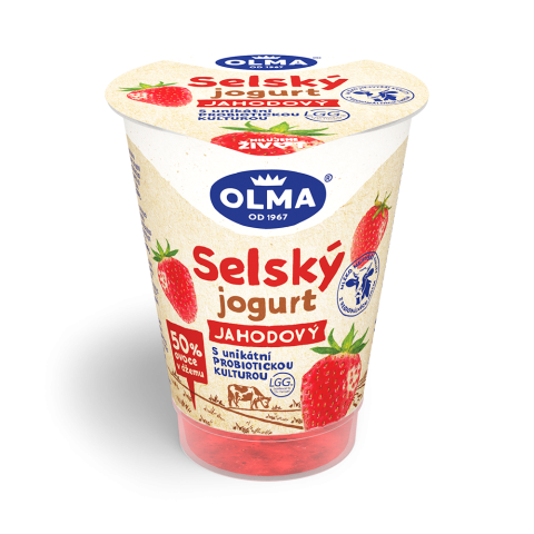 Selský jogurt Jahoda