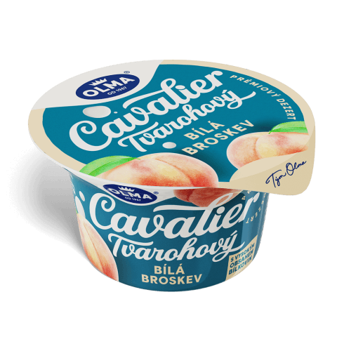 cavalier tvarohovy bila broskev