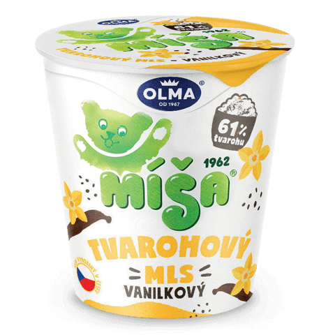 MÍŠA - Tvarohový mls vanilkový MÍŠA - Tvarohový mls vanilkový