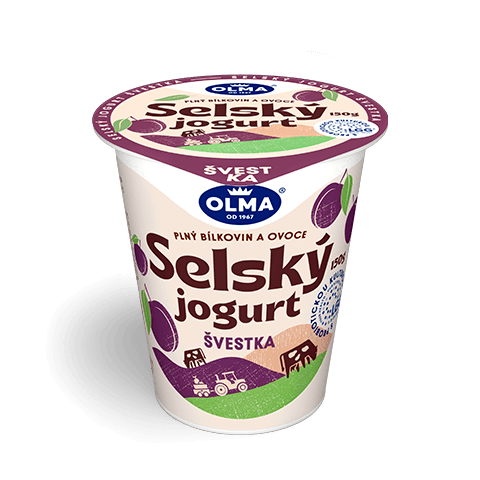 Selský jogurt Švestka